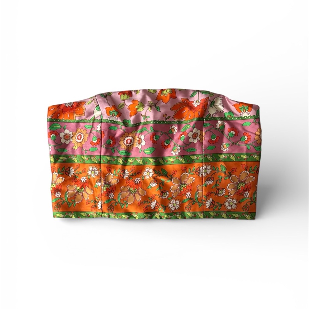 Floral Strapless Top